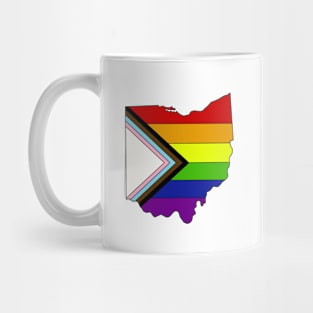 Progress pride flag - Ohio Mug